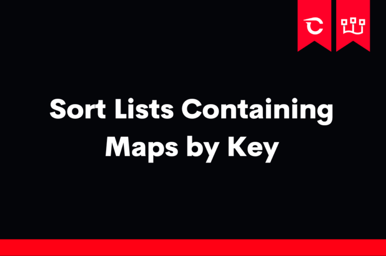 Sorting Lists Containing Maps with Deluge